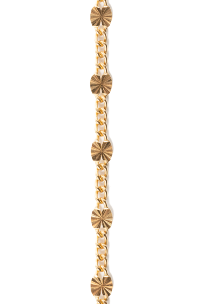 2.8mm Valentino chain in yellow gold-fill