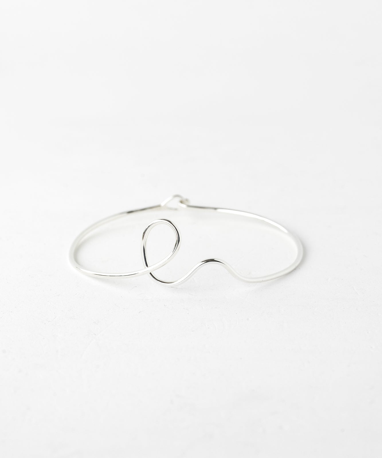 Silver calligraphy cuff bracelet, intricate design