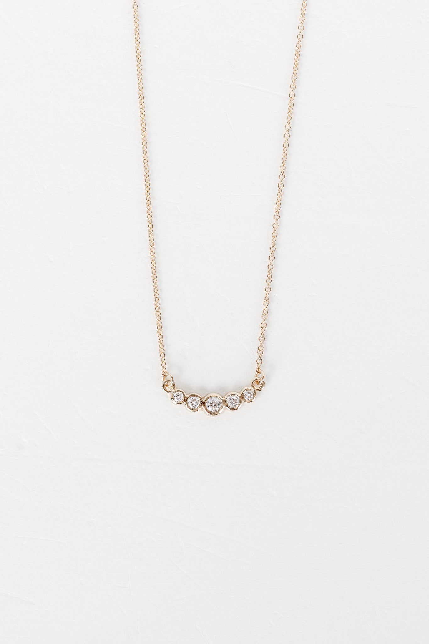 Crescent Moon Phase Necklace – Elaine B Jewelry - Main Image