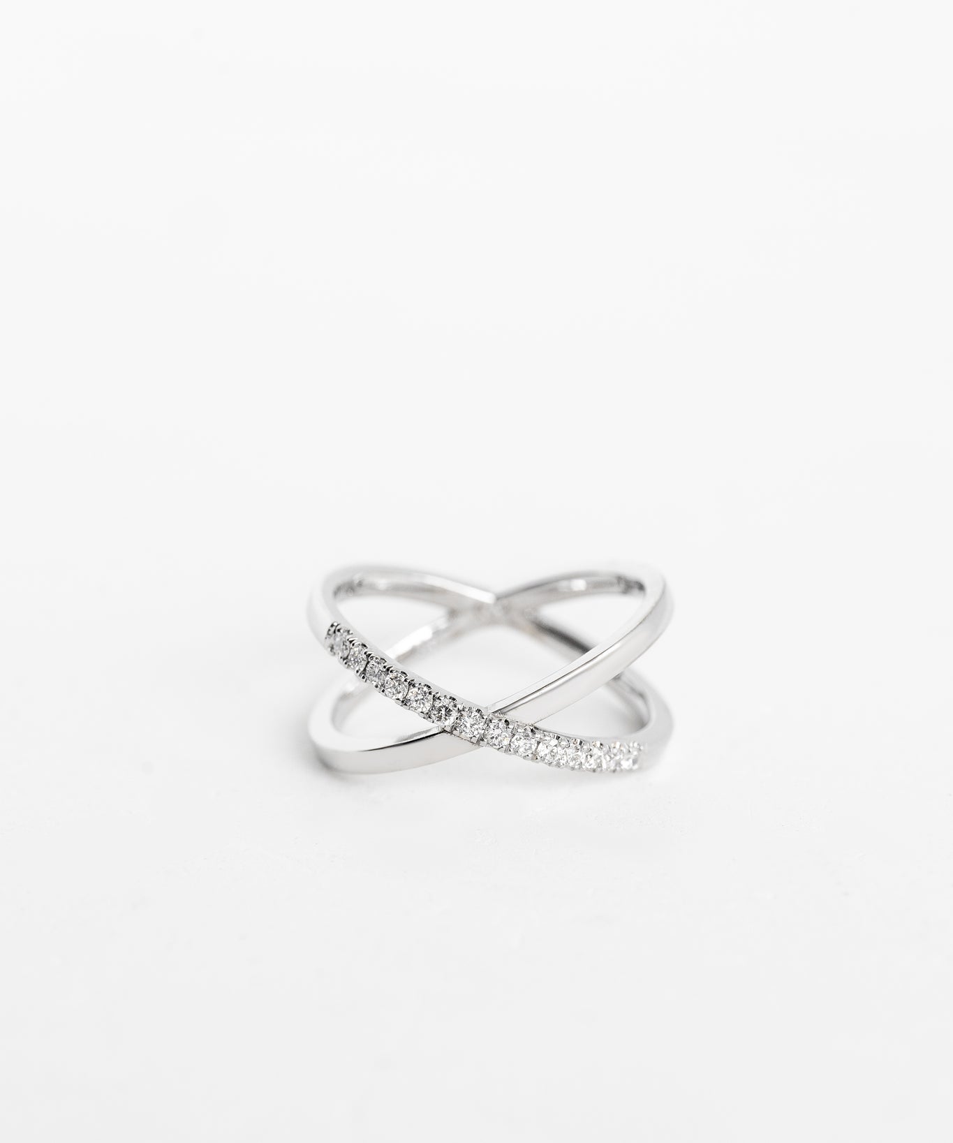 X Ring with Pavé