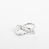 X Ring with Pavé