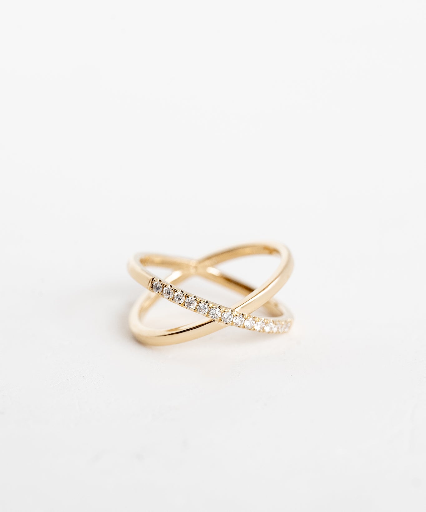 X Ring with Pavé