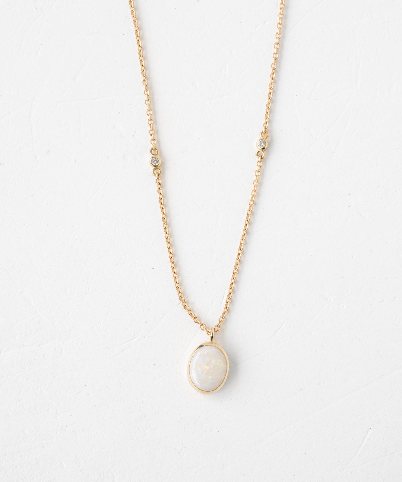 El Dorado Luminous Necklace with Australian Opal
