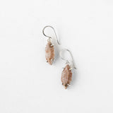 Elegant solid silver modern design earrings