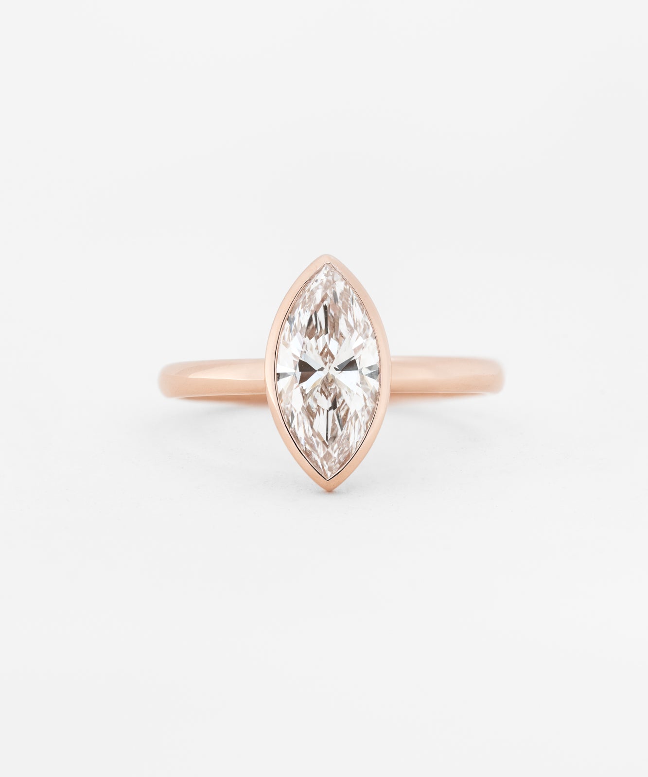 Marquise Aura Ring with Lab Diamond