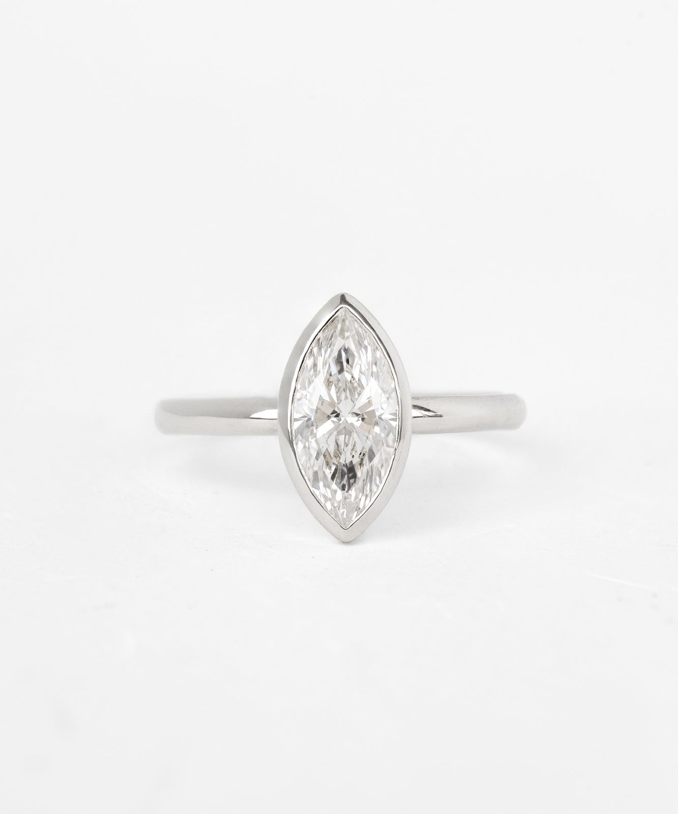 Marquise Aura Ring with Lab Diamond