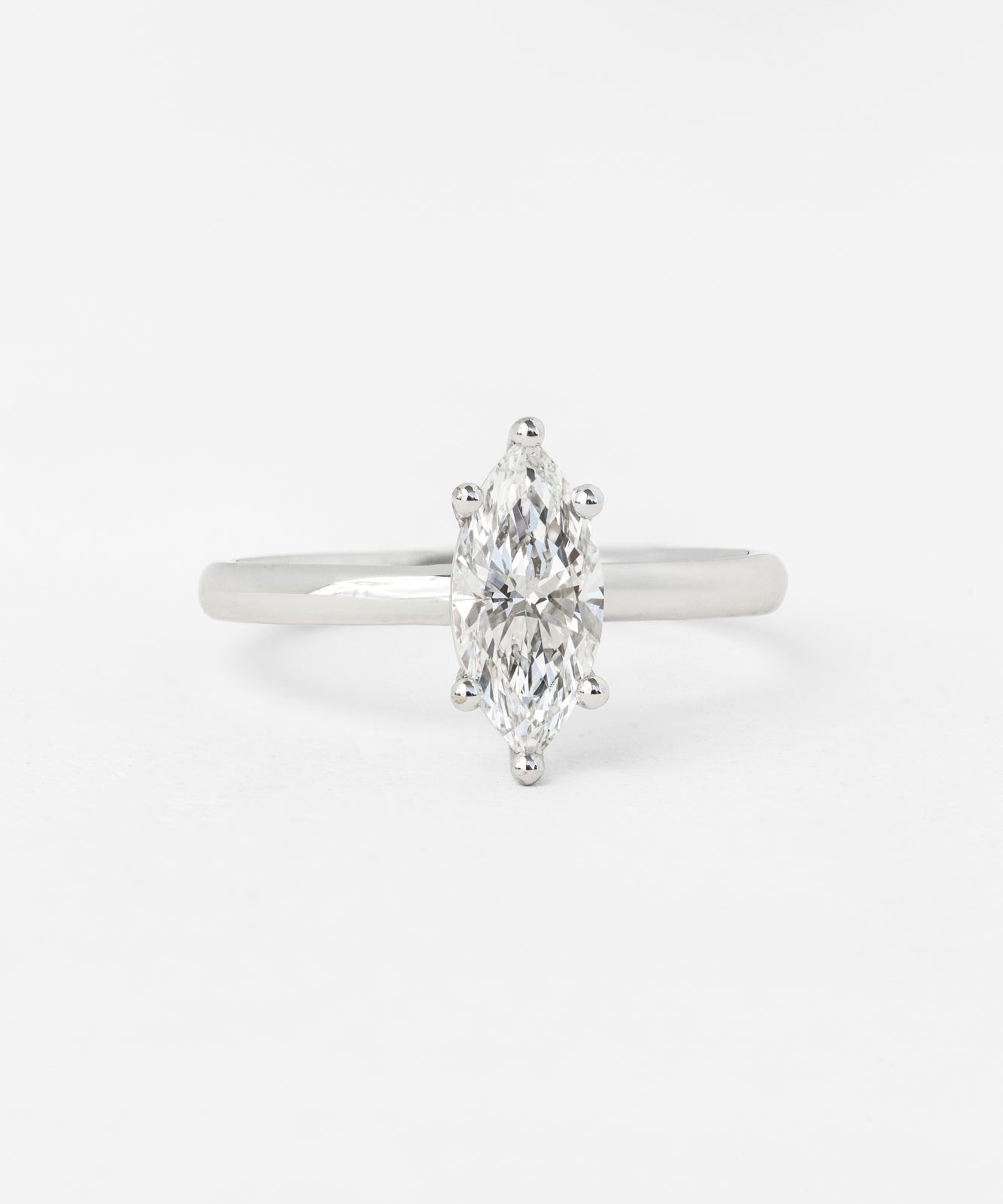 Marquise Venus Ring with Lab Diamond