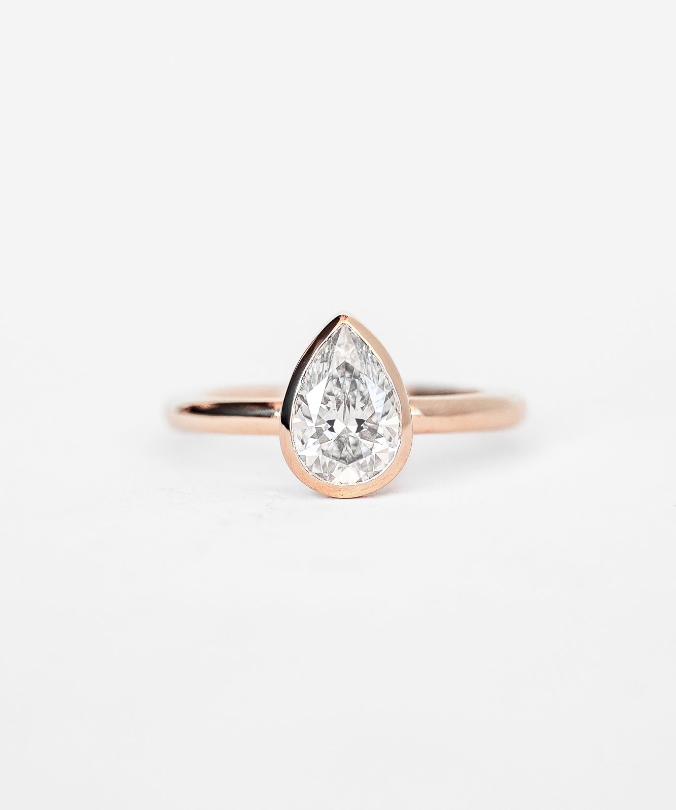 Pear Aura Ring with Lab Diamond