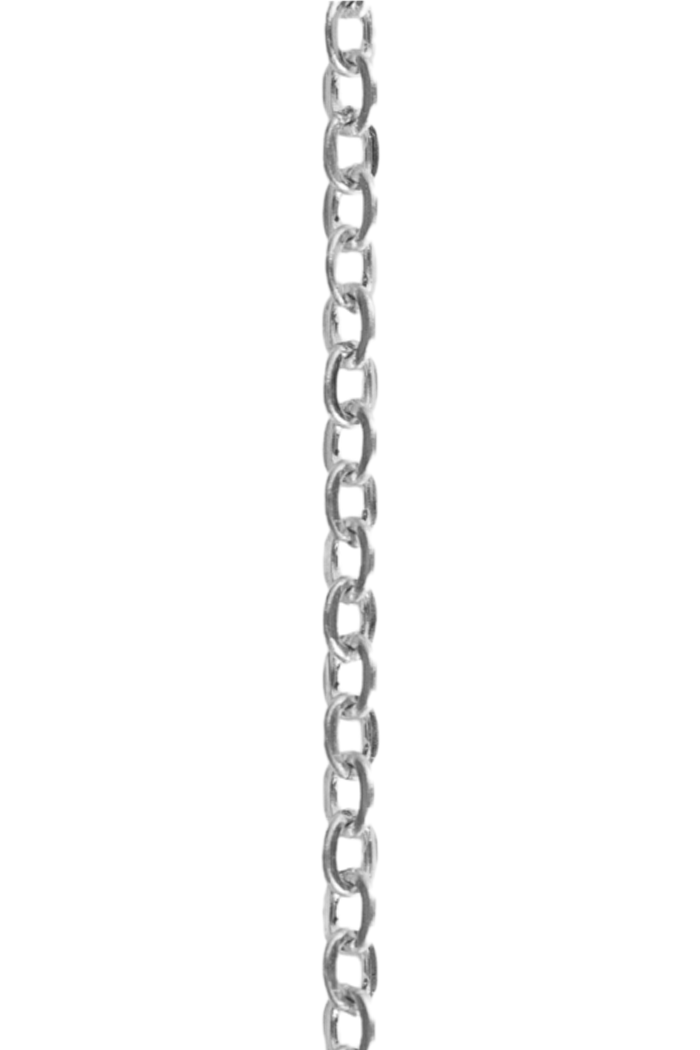 2.1mm oval chain in sterling silver