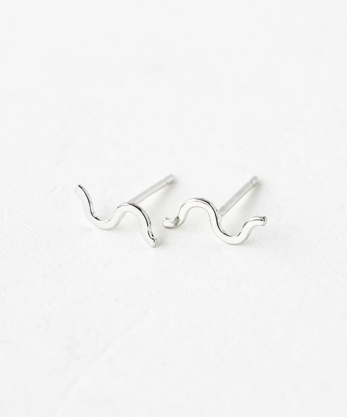 Calligraphy Wave Studs