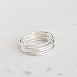 Elegant silver ring with gemstone centerpiece