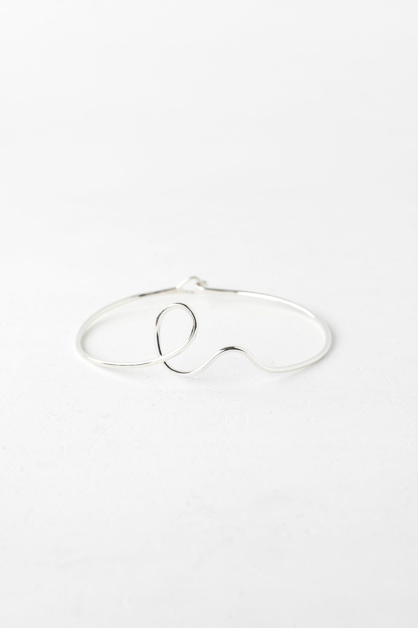Silver calligraphy cuff bracelet, intricate design