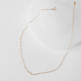 Paperclip Chain Necklace in 14k Yellow Gold
