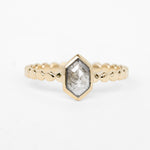 Close-up of Bellatrix Ring with diamond