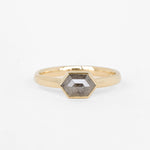 Bellatrix Ring with salt and pepper diamond