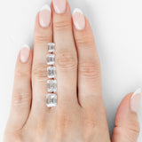 Emerald Aura Ring with Lab Diamond