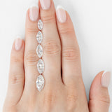 Marquise Aura Ring with Lab Diamond