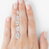 Pear Nouveau Ring with Lab Diamond