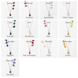 Elements Cosmic Necklace in 14k White & Rose Gold