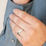 7mm White Gold Peak Band