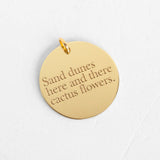 Illustrator Pendant with Customizable Text