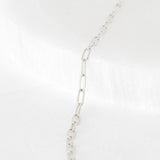 Paperclip Chain Necklace in Sterling Silver