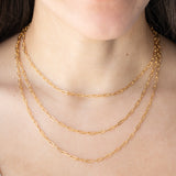 Paperclip Chain Necklace in 14k Goldfill