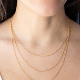 Figure Eight Chain Necklace in 14k Goldfill