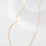 Small Figaro Chain Necklace in 14k Yellow Gold