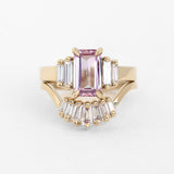 Pleiades Ring Stack with 1.66ct Sapphire