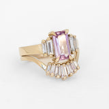 Pleiades Ring Stack with 1.66ct Sapphire