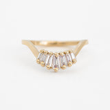 Pleiades Ring Stack with 1.66ct Sapphire