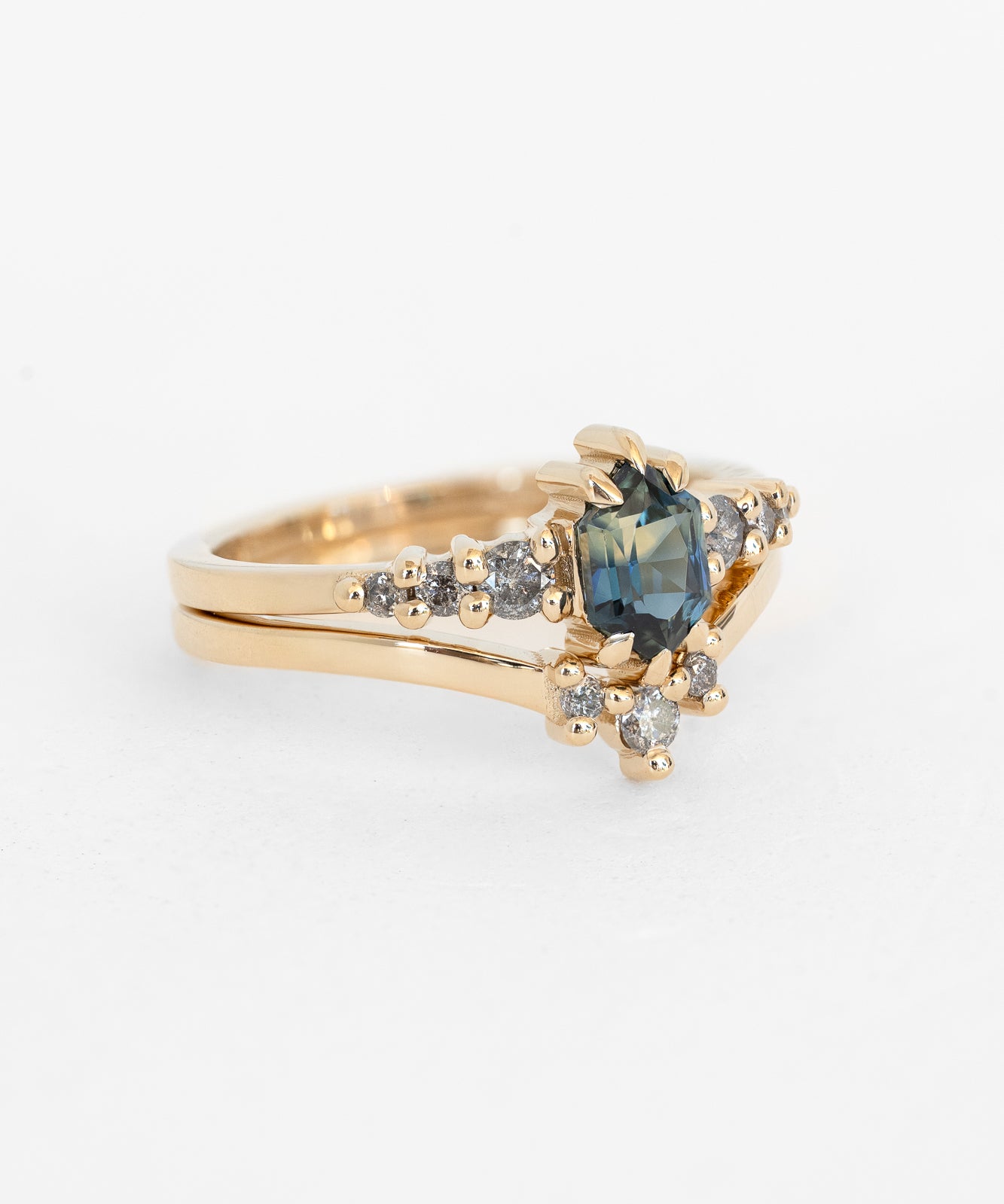 Rigel Ring Stack with 0.78ct Sapphire