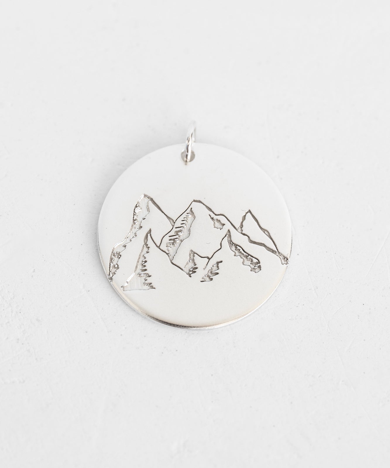 Illustrator Pendant with Mountains