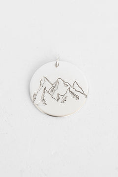 Illustrator Pendant with Mountains