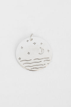 Illustrator Pendant with Moon & Stars