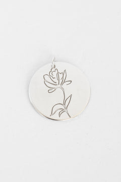 Illustrator Pendant with Flower
