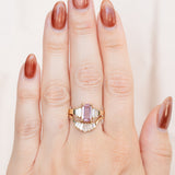 Pleiades Ring Stack with 1.66ct Sapphire