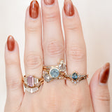 Pleiades Ring Stack with 1.66ct Sapphire