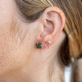 Elements Spectra Studs in 14k White & Rose Gold