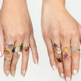 Elements Cosmic Ring in 14k White & Rose Gold