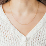 Paperclip Chain Necklace in 14k Yellow Gold