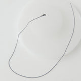 Oval Chain Necklace in Oxidized Sterling Silver