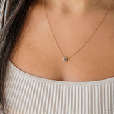 Bellatrix Necklace with 0.47ct Salt & Pepper Diamond