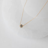 Bellatrix Necklace with 0.47ct Salt & Pepper Diamond