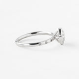 Round Aura Ring with Pavé & 1.54ct Lab Diamond