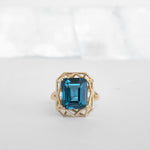 Gemma Poolside Ring with London Blue Topaz