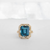 Gemma Poolside Ring with London Blue Topaz