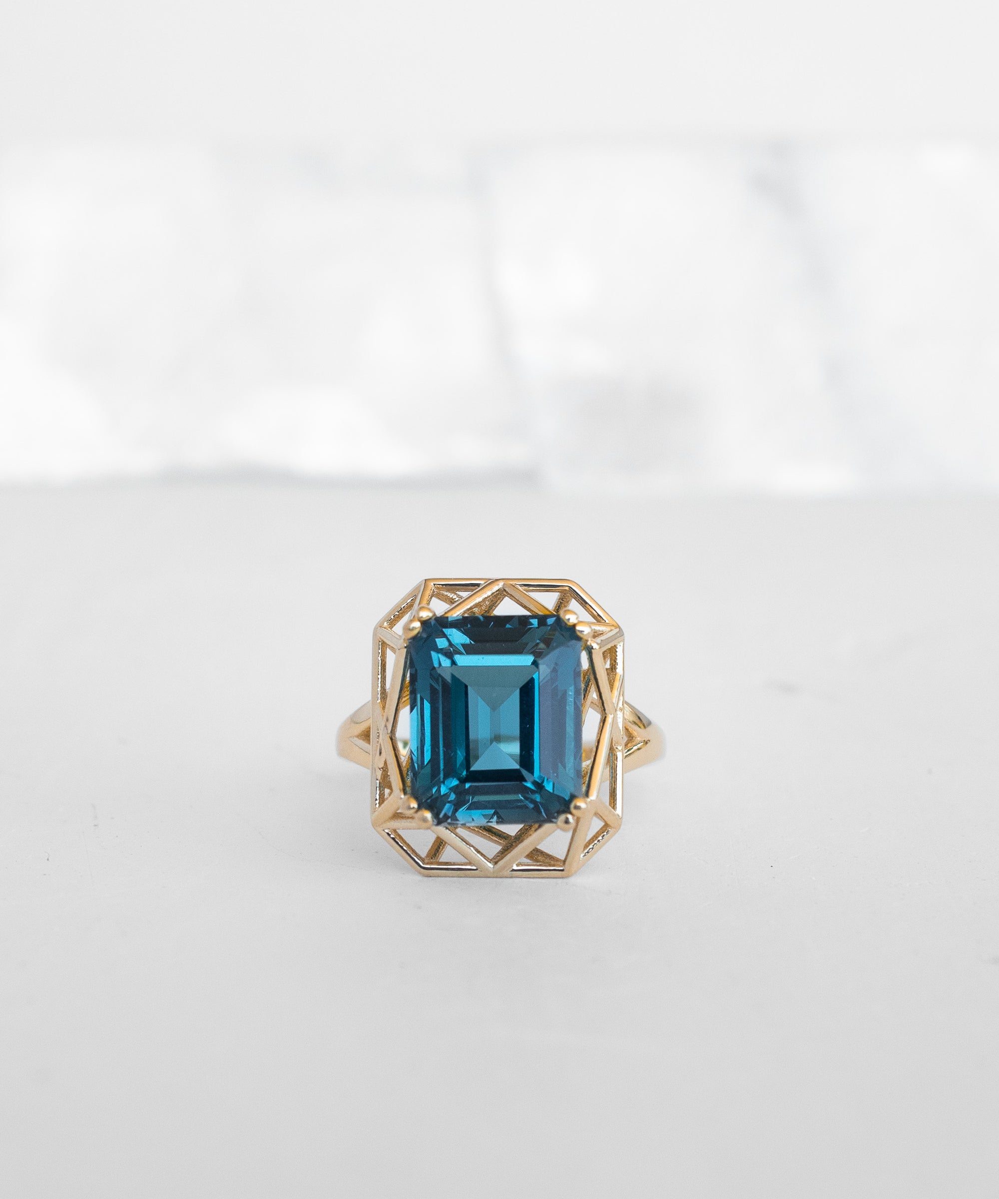 Gemma Poolside Ring with London Blue Topaz
