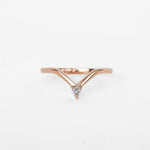 Contemporary 14k rose gold High Noon ring